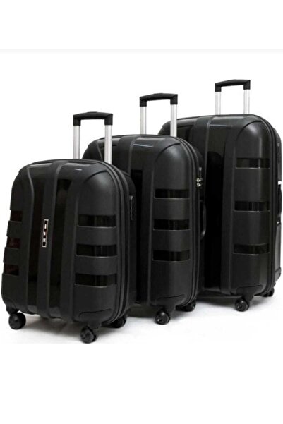 IVS Polipropilen Sert Silikon Kırılmaz 3lü Valiz Seti
