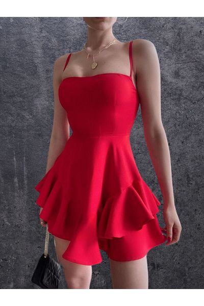 lovebox Ball Gown & Homecoming Dress with Adjustable Straps and Floor Detail - 102