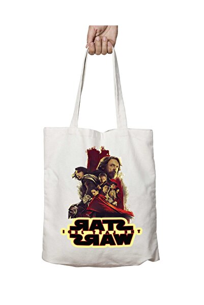 ART HEDİYE حقيبة قابلة للغسل بطباعة دائمة على الجانبين من Star Wars The Last