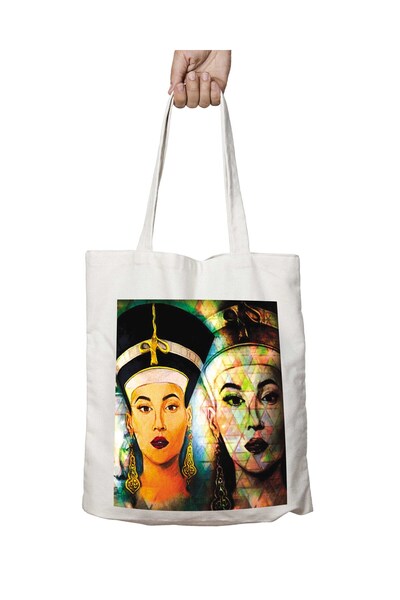 ART HEDİYE NEFERRiTi̇ EgYpT Fi̇RAVUN - Two Sides PermanenT PrinTed, Washable ...