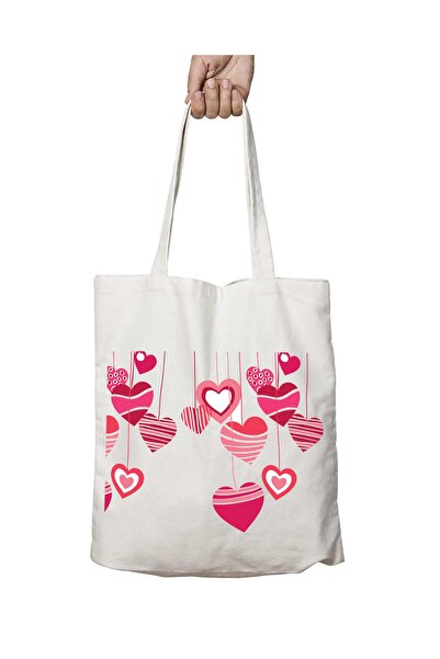 ART HEDİYE Кохані дві сторони - Сумка з постійним принтом, яку можна прати