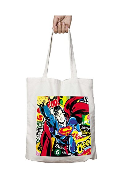 ART HEDİYE Σάκος ώμου για την παραλία του Superman Comics, με μόνιμη εκτύπωση...