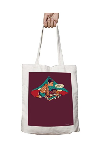 ART HEDİYE Пригоди Троя і Абеда - Двостороння сумка з постійним принтом, яку ...