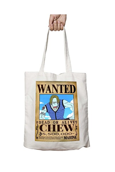 ART HEDİYE Wanted Chew Anime - حقيبة كتف قابلة للغسل، مطبوعة على الجانبين