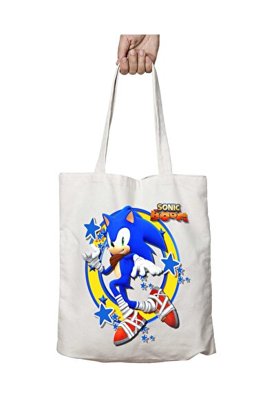 ART HEDİYE Sonic The Hedgehog Sonic Boom - حقيبة قابلة للغسل مطبوعة على الجانبين