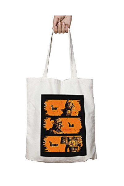 ART HEDİYE Fallout BY1 Two - Side Lasting Printed Washable Shoulder Tote Bag
