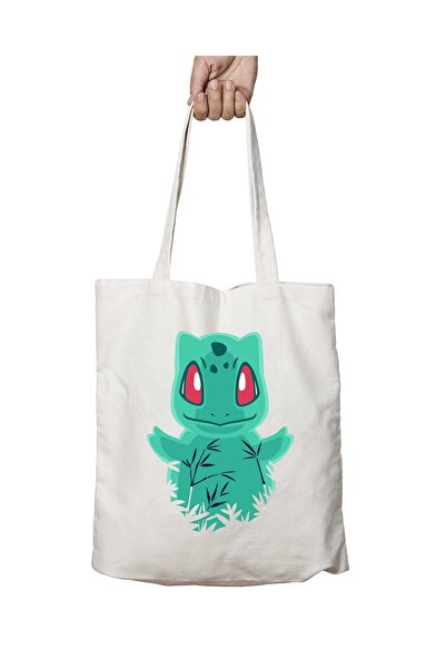 ART HEDİYE Покемон Бульбазавр Мийний сумка з принтом - Двосторонній