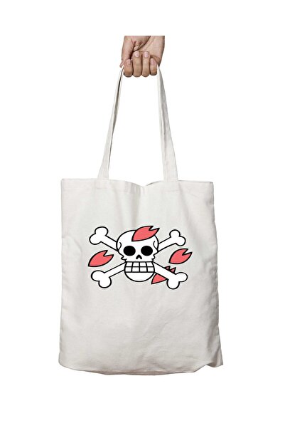 ART HEDİYE One Piece - Chopper Flag Washable School and Beach Shoulder Tote B...
