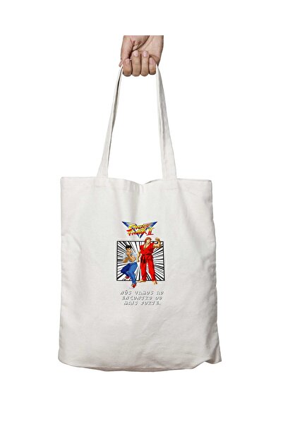 ART HEDİYE SF II VictorY - Washable Shoulder Tote Bag, Two Sides Permanent Pr...