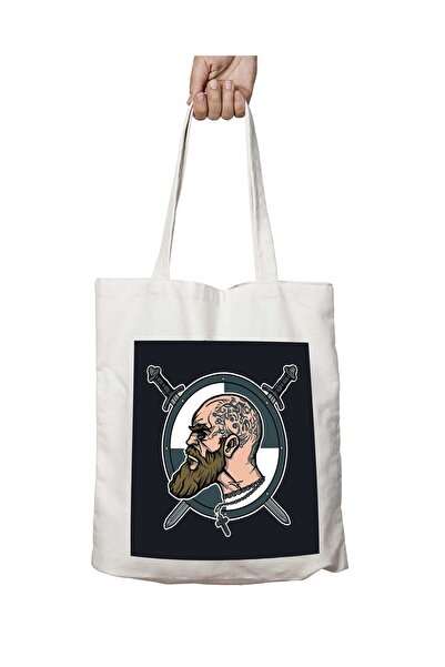 ART HEDİYE Norse Warlord Vikings - Двостороння сумка з міцним принтом, що мож...