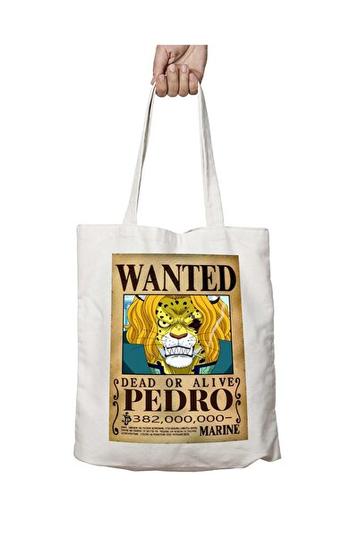 ART HEDİYE حقيبة بيدرو أنمي منقوشة - حقيبة قابلة للغسل تدوم طويلاً على الجانبين