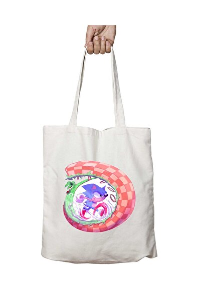 ART HEDİYE Sonic Runner - Бігова сумка з двостороннім принтом, що можна прати...