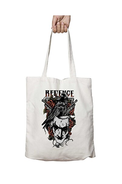 ART HEDİYE حقيبة كتف Revenge The Crow - مطبوعة بشكل دائم على الجانبين وقابلة ...