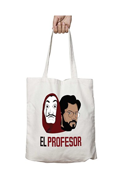 ART HEDİYE lA cASA DE PAPEl - Quadruple DEsign, Washable Bag, Two Sides Stabl...