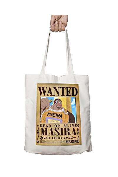 ART HEDİYE Wanted Masira Anime - حقيبة كتف مطبوعة على الجانبين وقابلة للغسل