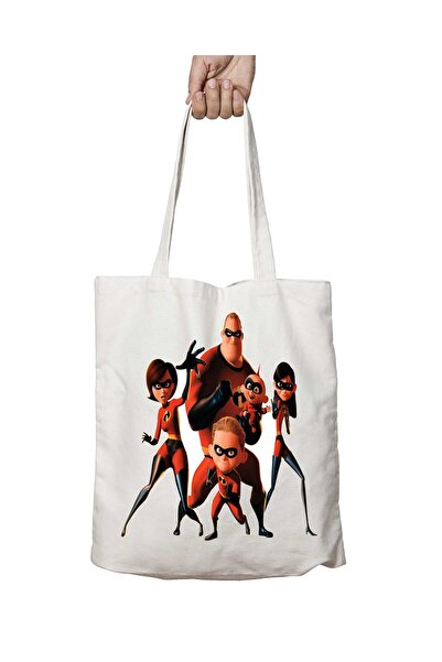 ART HEDİYE The Incredibles Incredible Family - حقيبة كتف دائمة قابلة للغسل، م...