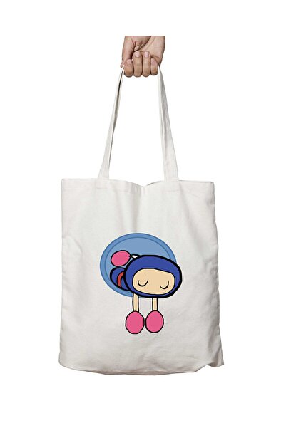 ART HEDİYE حقيبة كتف Sleep Bomberman ذات وجهين - مطبوعة بشكل دائم وقابلة للغسل