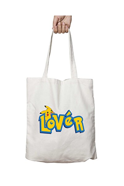 ART HEDİYE Pokemon lover (2) - Two Sides Permanent Printed, Washable Shoulder...