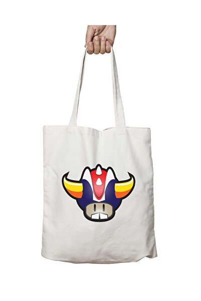 ART HEDİYE Super Mario Mushroom Grendizer - Two Sided, Washable Shoulder Tote...