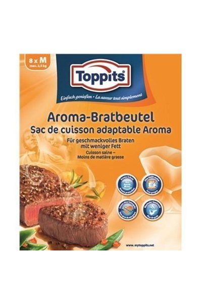 Caffeo Toppits Aroma - Oven Bag (8 Pieces / M - 25 X 40 cm) X3 Pack 24 Bags