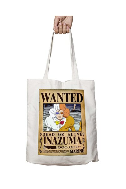 ART HEDİYE Wanted Z - Inazuma Anime Washable Printed Bag, Two Sides Permanent