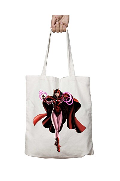 ART HEDİYE Scarlet Witch Marvel - Two Sided Lasting Washable Bag