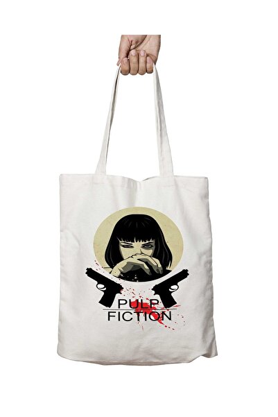 ART HEDİYE Pulp Fiction TerrifY - Two Sided, Printed Washable Bag