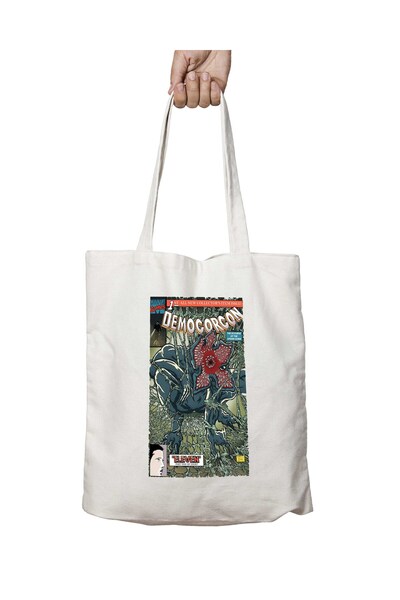 ART HEDİYE غطاء كوميدي من Stranger Things Demogorgon - حقيبة تدوم طويلاً قابل...