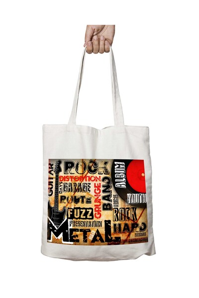 ART HEDİYE فرقة ألبوم ميتال روك - حقيبة مطبوعة دائمة قابلة للغسل، على الجانبين
