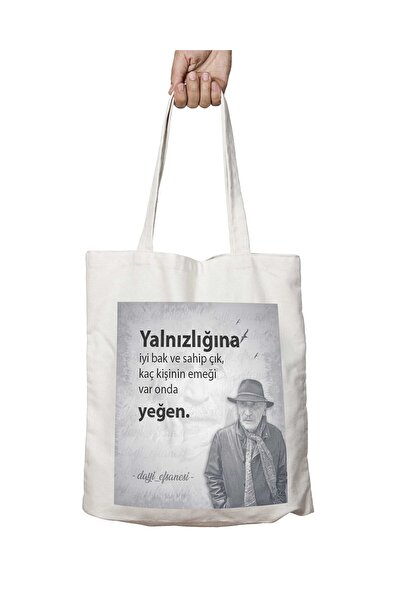 ART HEDİYE Tuncel Cult Pattern - Two Sided Permanent Printed Washable Bag