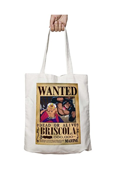 ART HEDİYE Wanted Briscola Anime - حقيبة كتف للمدرسة والشاطئ مطبوعة بشكل دائم...