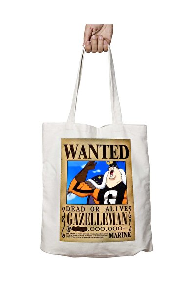 ART HEDİYE حقيبة Gazelleman Wanted - حقيبة قابلة للغسل بطبعات الرسوم المتحركة...