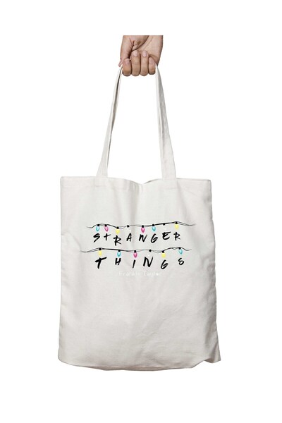 ART HEDİYE حقيبة كتف قابلة للغسل بطباعة دائمة على الجانبين من Stranger Things