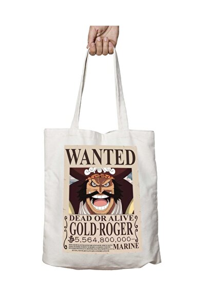 ART HEDİYE Wanted Gold Roger Anime - حقيبة دائمة قابلة للغسل على الجانبين