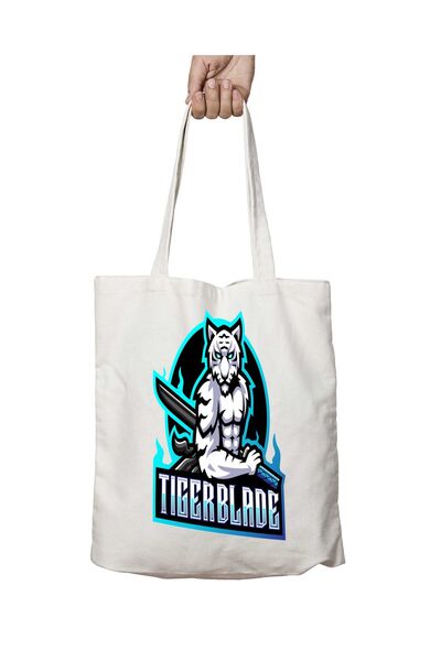 ART HEDİYE حقيبة قابلة للغسل بطبعة Tigerblade - تدوم طويلاً وجانبين