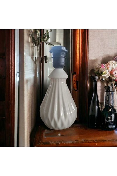 ariana sytle 24 cm Ceramic Lampshade - Serrated and Corded Without Hat