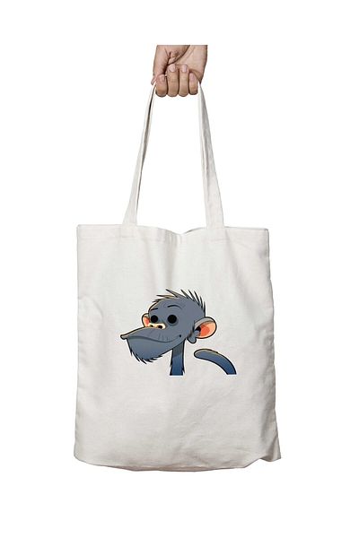 ART HEDİYE Monkey Gorilla - Πλενόμενη τσάντα ώμου με μόνιμη στάμπα δύο όψεων