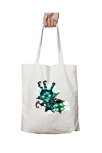 ART HEDİYE حقيبة كتف ثريشينو قابلة للغسل ومطبوعة على الجانبين - للمدرسة والشاطئ