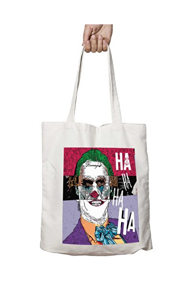 ART HEDİYE جوكر ها ها هاوا - حقيبة كتف قابلة للغسل ومطبوعة بشكل دائم على الجا...