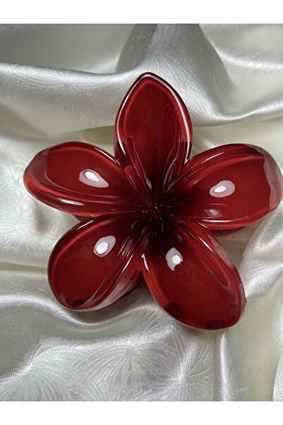 ELİF COLLECTİON Lotus Çiçeği Kadın Mandal Toka Büyük Boy 8 Cm