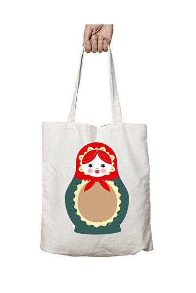 ART HEDİYE Matryoshka (v4) 001 - Perivo torba za rame Torba kom, trajni tisak...