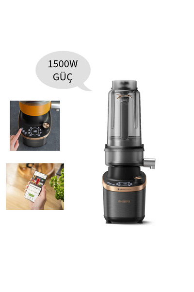 Philips Ultra Premium Flip&Juice Meyve Sıkacağı Yüksek Hızlı Blender, ProBlen...