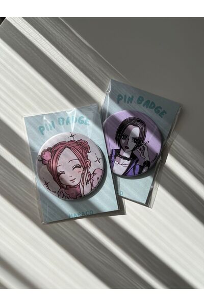 Hara Company Nana Animesi 2’li Rozet Seti (Nana Osaki ve Nana Komatsu)
