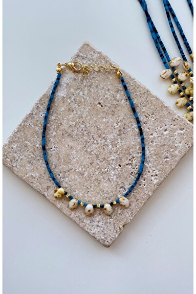 VİOLET ACCESSORİES DOĞALTAŞ AFGAN BONCUK HALHAL/23 cm