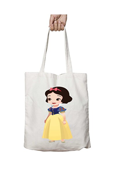 ART HEDİYE Snow-White-PNG-HD - حقيبة كتف للمدرسة والشاطئ مطبوعة وقابلة للغسل