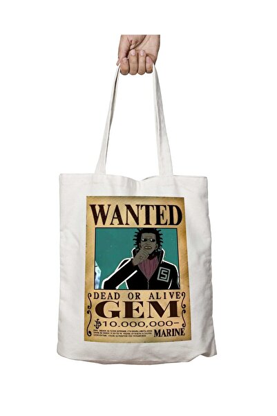 ART HEDİYE Wanted Gem Anime - حقيبة كتف مطبوعة على الجانبين وقابلة للغسل