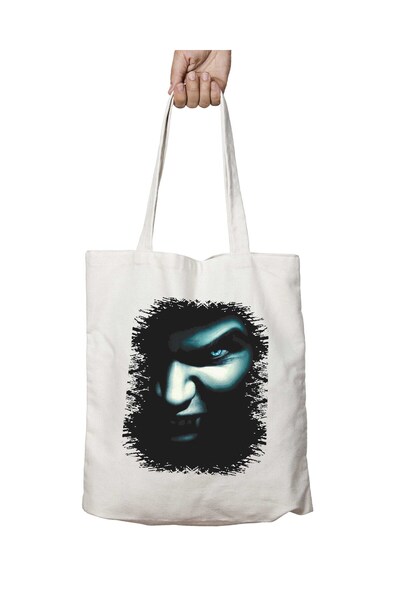 ART HEDİYE Vampire Pattern - Face Two Sides Permanent and Washable Bag