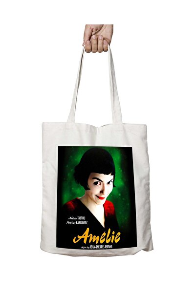 ART HEDİYE ملصق أميلي - حقيبة كتف مطبوعة دائمة قابلة للغسل، للشاطئ والمدرسة