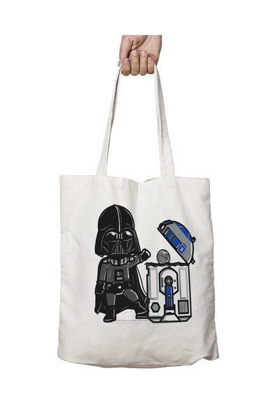 ART HEDİYE حرب النجوم دارث فيدر و R2-D2 نمط نجمة الموت - حقيبة دائمة قابلة للغسل