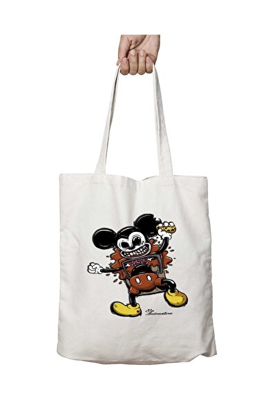 ART HEDİYE Τσάντα ώμου με σχέδιο Μίκυ Μάους - Πλένεται και διαρκεί, ιδανική γ...